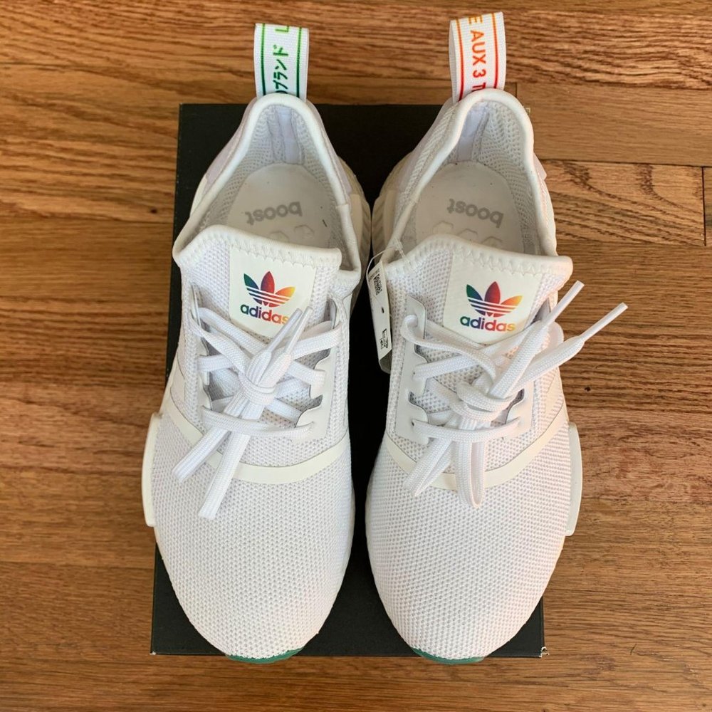Adidas NMD R1 Cloud White Womens Shoes - Picture 3 of 8